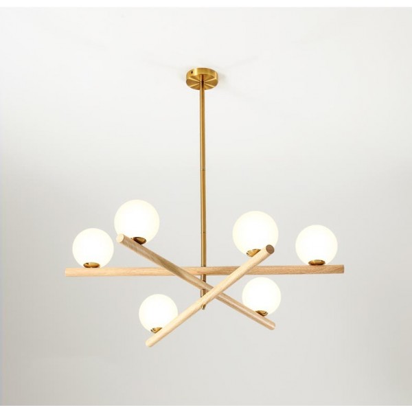 Minimalist Line Ball Chandelier