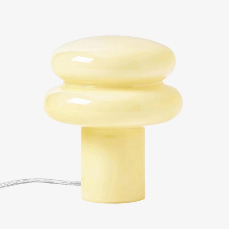 Lampe de table en verre champignon...