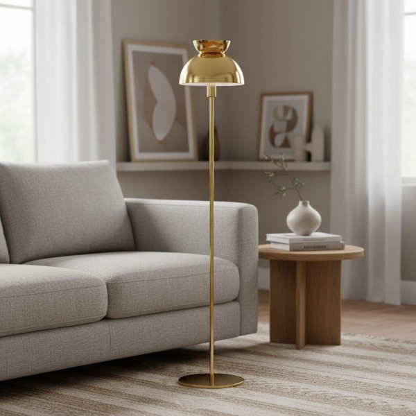 Aurelia Nordic Sculptural Floor Lamp - Minimalist Metal Standing Light for Living Room or Bedroom K1753
