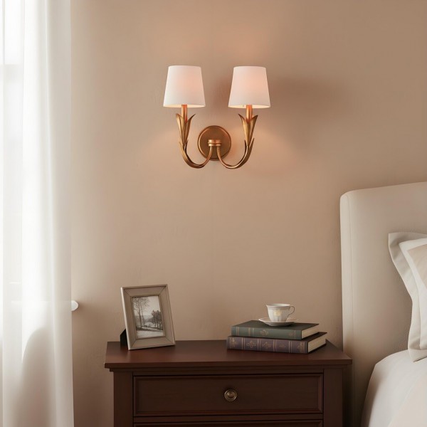Duova Wall Lamp - Curved Reed-Like Metal Arms Design for Bedroom, Living Room or Bathroom K1662