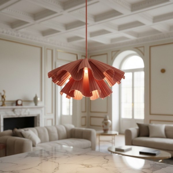 Elora Plastic Pendant Lamp - Lightweight Modern Design for Bedrooms or Living Rooms K1759