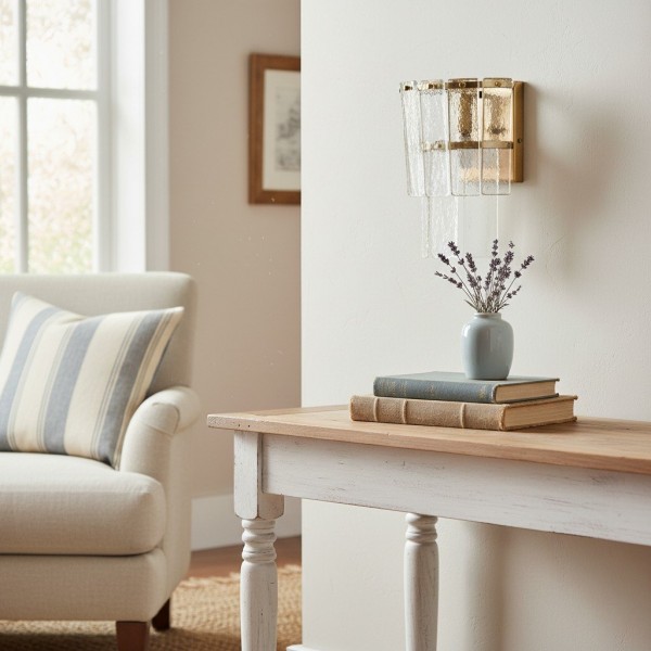 Lumvey Stylish Glass Wall Sconce - Modern Design Wall Light for Ambiance Hallways K1705