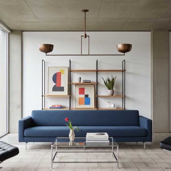Lustrona Multi-Light Chandelier Metal Dome Shades - Streamlined Modern for Dining Room K1638