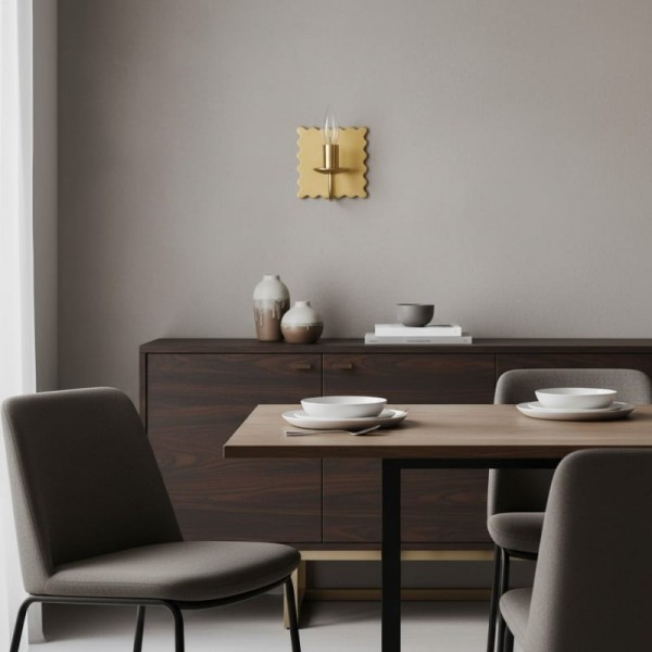 Modo Decorative Wall Light - Modern Wavy Metal Wall Sconce for Bedrooms and Hallways K1656