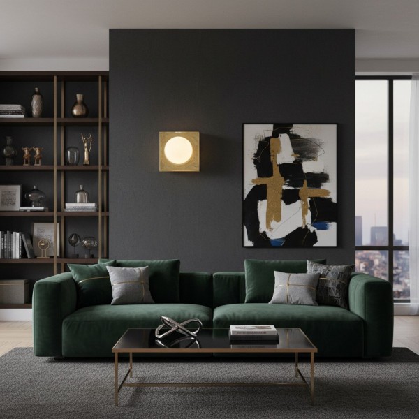 Vellaro Wall Sconce Glass and Metal Design - Timeless Style for Kitchen and Office Lighting K1646
