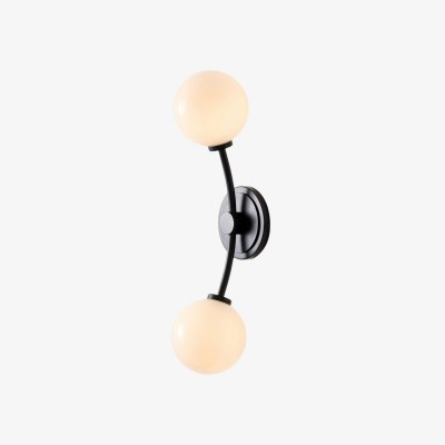 Arden glazen wandlamp met 2...