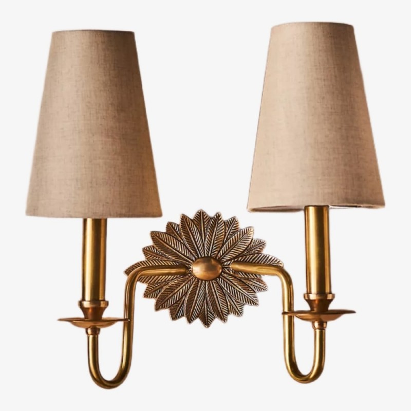 Applique double Duova - Métal laiton...