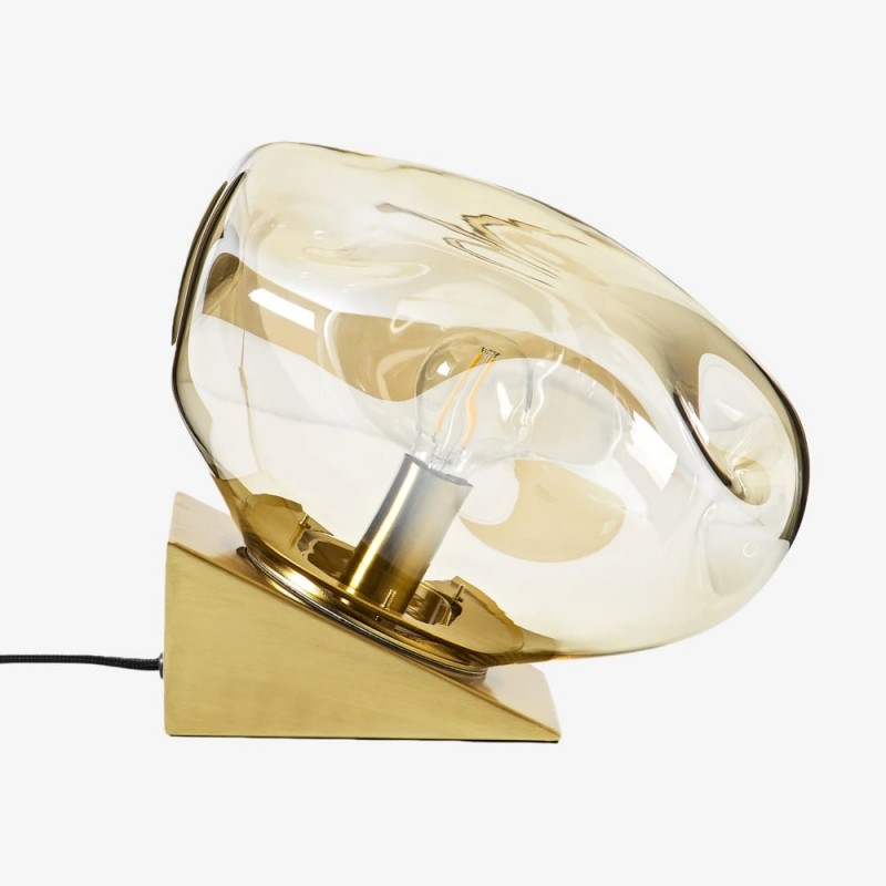 Glissora Glas-Tischleuchte – Weiche,...