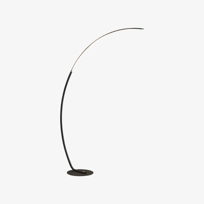 Lámpara de pie curva minimalista...