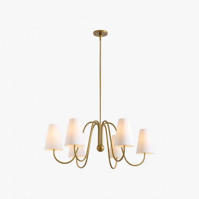 Serena Vintage Metal Chandelier -...