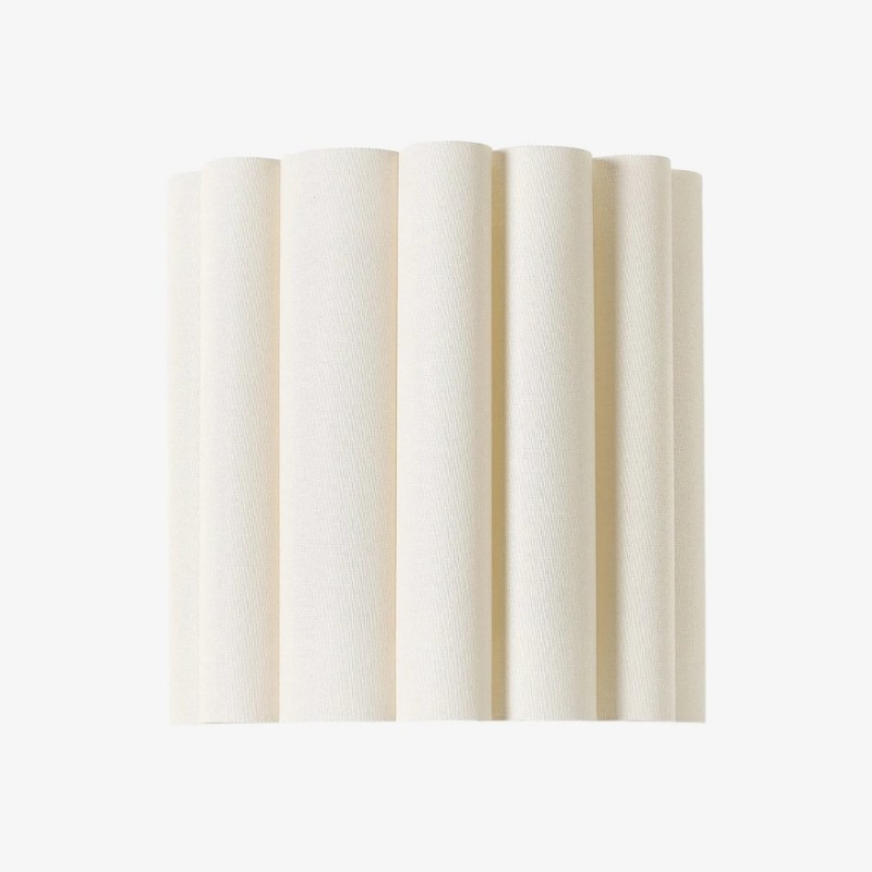 Velura Linen Fold Wall Sconce -...