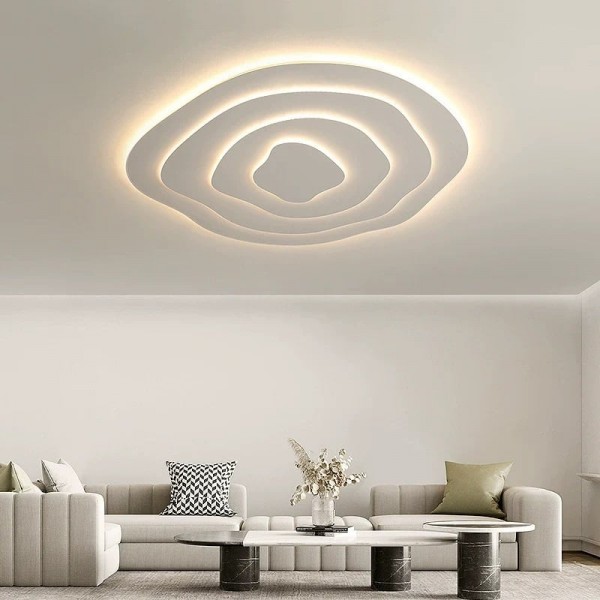 Aeris Mimir Wave-Form Acrylic Ceiling Light Modern Minimalist Surface Mount Lamp Living Room & Bedroom K1771