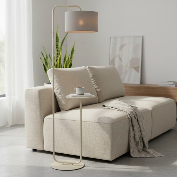 Lirra Multi-Functional Floor Lamp with Table-Top Design - Stylish Standing Lamp for Living Areas K1887