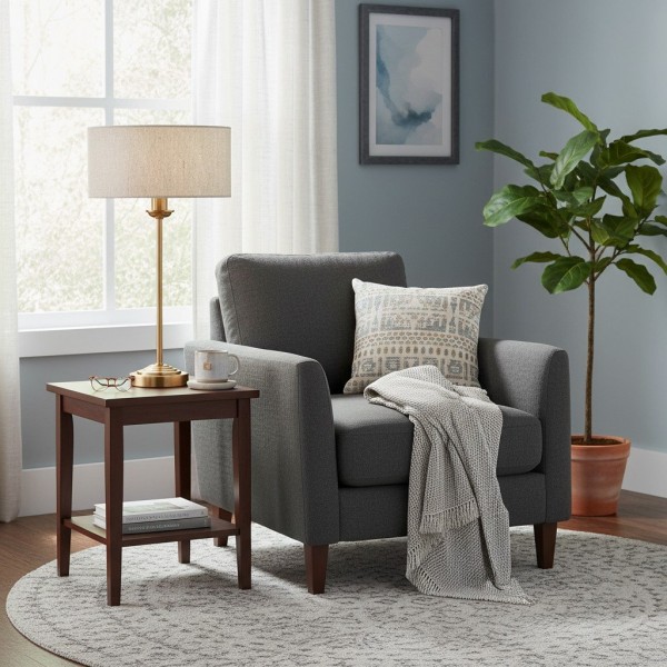 Tela 1‑Light and 3‑Light Table Lamp - Modern Linen & Metal for Bedside or Living Room K1814