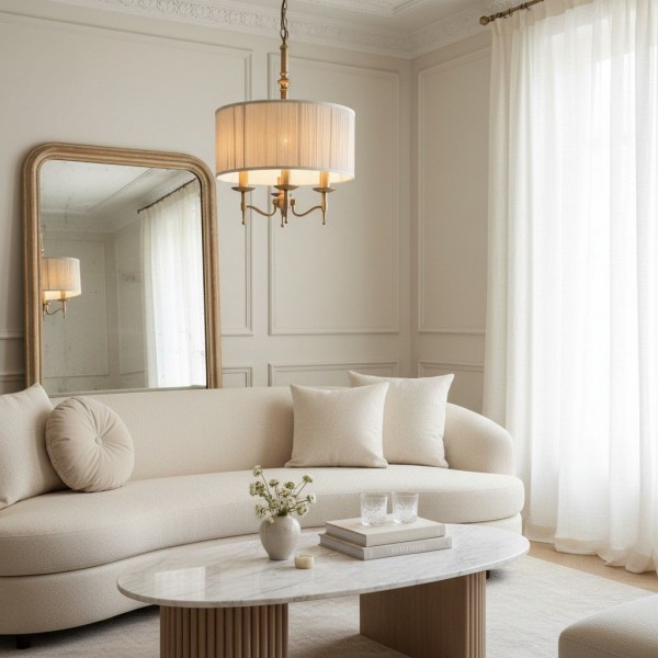 Tela 3-Light Pendant Lamp - Elegant Multi Arm Hanging Light for Living & Dining Spaces K1787