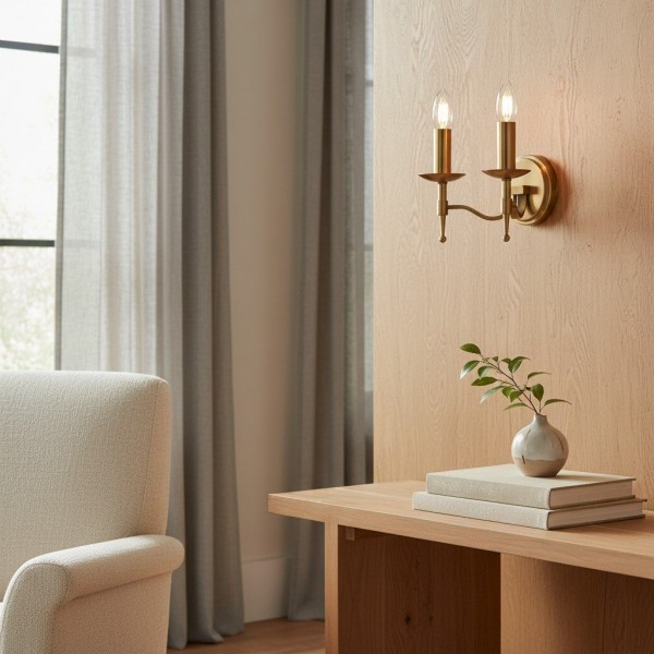 Tela Classic Wall Sconce Metal Wall Light - Elegant Wall Sconce Ideal for Hallway or Living Room K1793