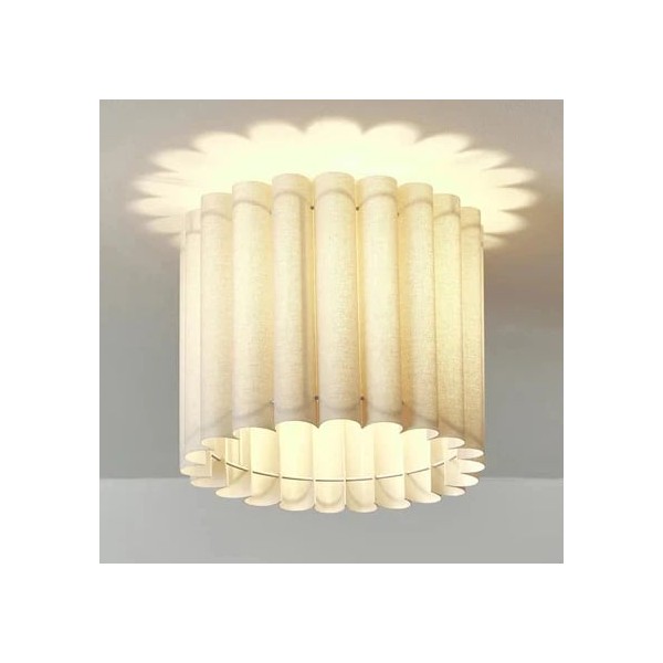 Velura Linen Shade Pendant - Modern Transitional Ceiling Light for Dining Rooms & Kitchens K1767