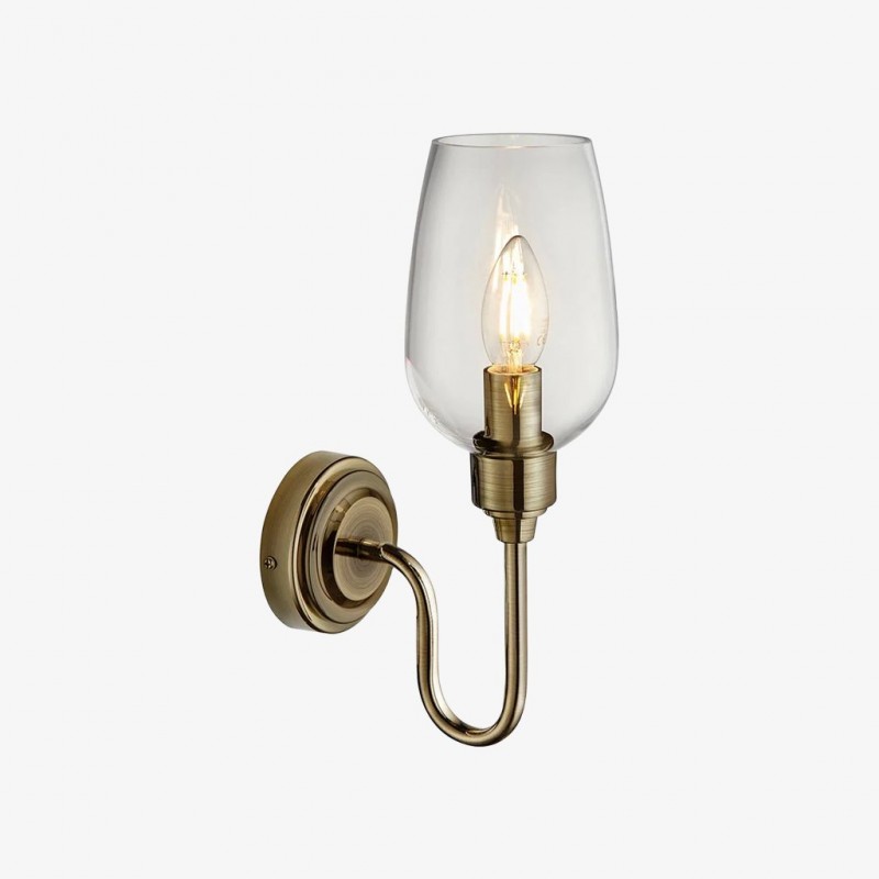 Nástěnné svítidlo Clarione Art Deco s...