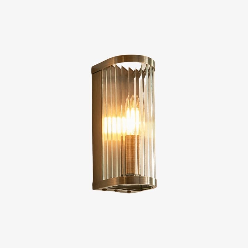 RibGlow Art Deco Ribbed Glass Wall...