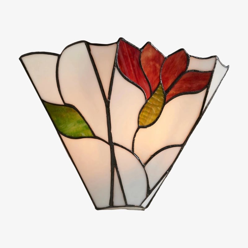 TF Botanica vägglampa i färgat glas...