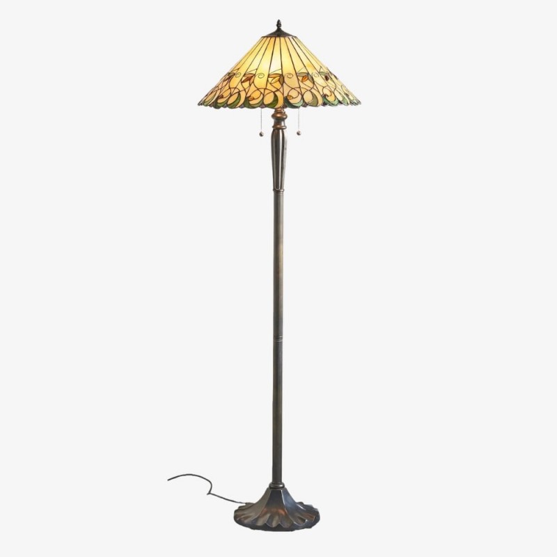 TF Jamelia Golvlampa i målat glas -...