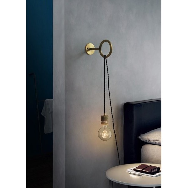 Loop minimalistische wandlamp met stopcontact