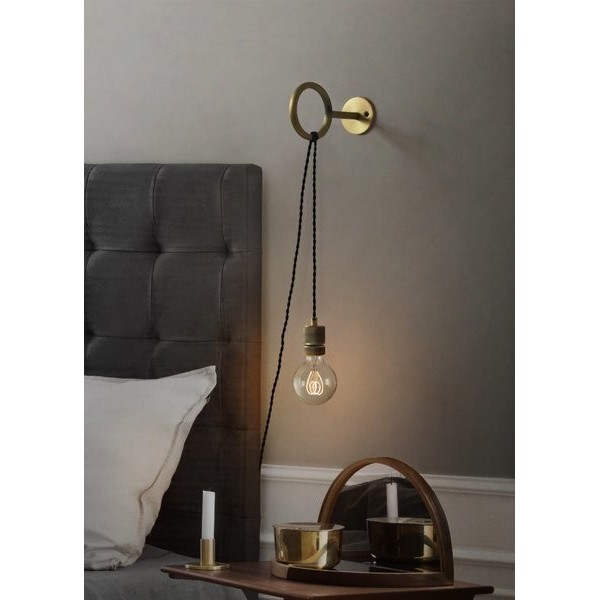 Loop minimalistische wandlamp met stopcontact