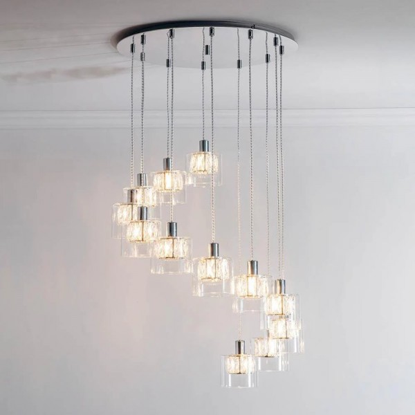 Glomara Sculpted Metal Pendant Lamp - Transitional Sconce Ambient Lighting for Bedrooms and Entryways K1959
