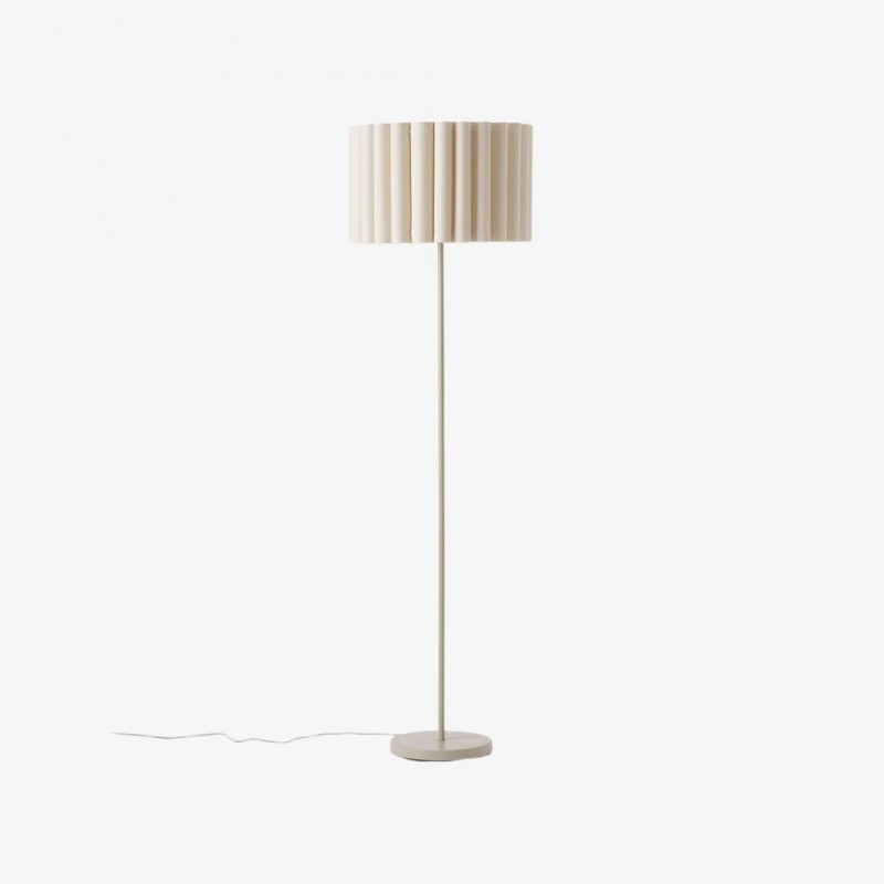 Velura Golvlampa - Beige Linneskärm...