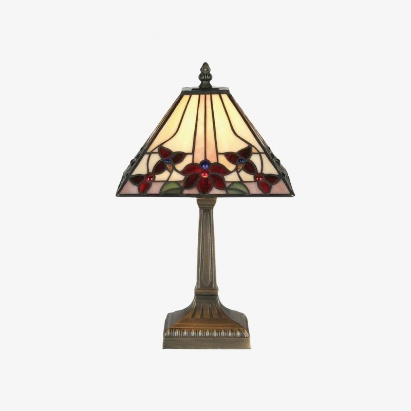 Lampa stołowa z witrażem TF Camillo...
