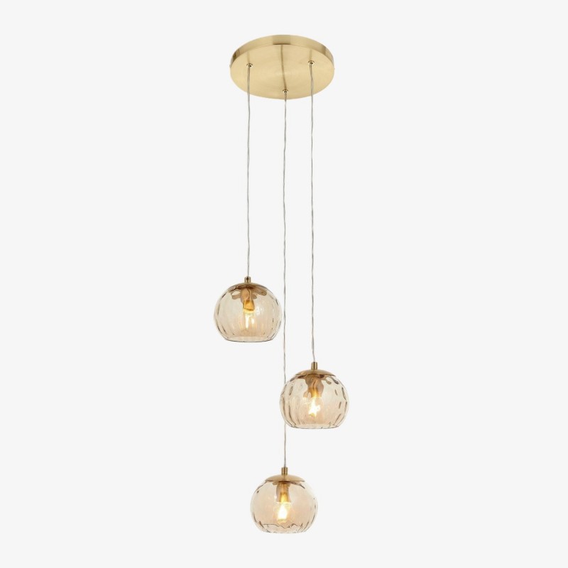 Tracian Dimpled Globes 3-Light...