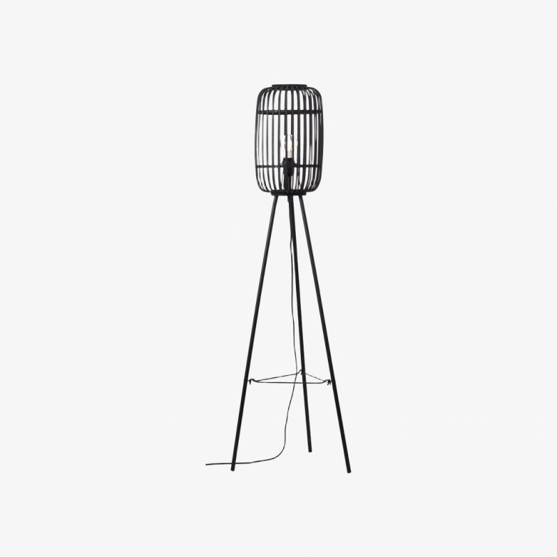 Yumeko Natural Woven Floor Lamp -...
