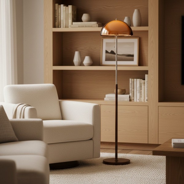 Afterglow Modern Statement Floor Lamp - Clean Line Standing Light for Bedroom Setting K2156