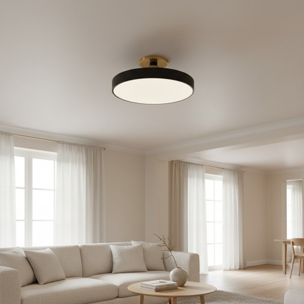 Ceilivon Ceiling Light Wide Diffuser Flush Mount Ceiling Light - Modern Style for Living Room K2094