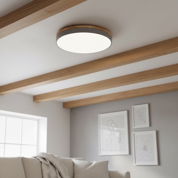 Cielora Round Flush Mount Ceiling Lamp Minimal Profile - Modern Interior Decor K2086