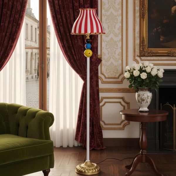 Festilo Circus Sculptural Floor Lamp - Curved Arch Metal Design Floor Fixture for Living Spaces K2088