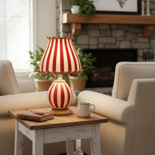 Festilo Playful Sculptural Table Lamp with Dome Shade - Modern Accent Design for Living Room K2116