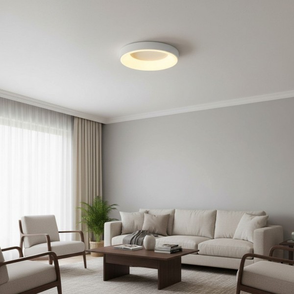 Lumiflexa Modern Round Ceiling Light Acrylic Shade for Bedroom and Hallways K2100