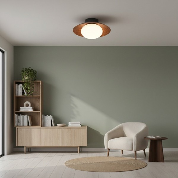 Oribela Ceiling Light Sculptural Globe Aesthetic with Soft Ambient Glow for Kitchen and Lounge K2085