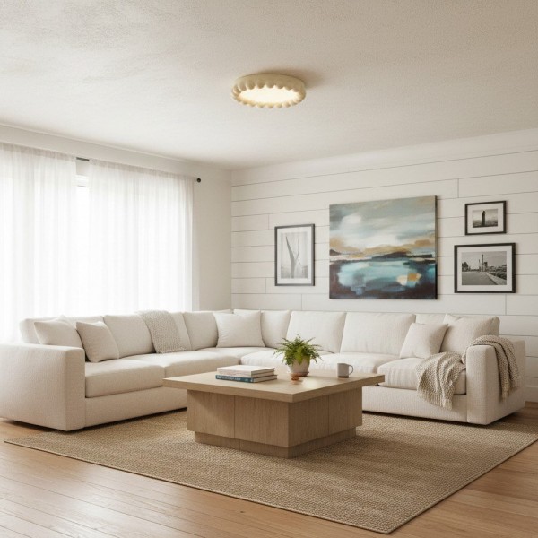 Orilux Sculptural Ceiling Fixture - Resin and Acrylic Lighting for Homes K2139