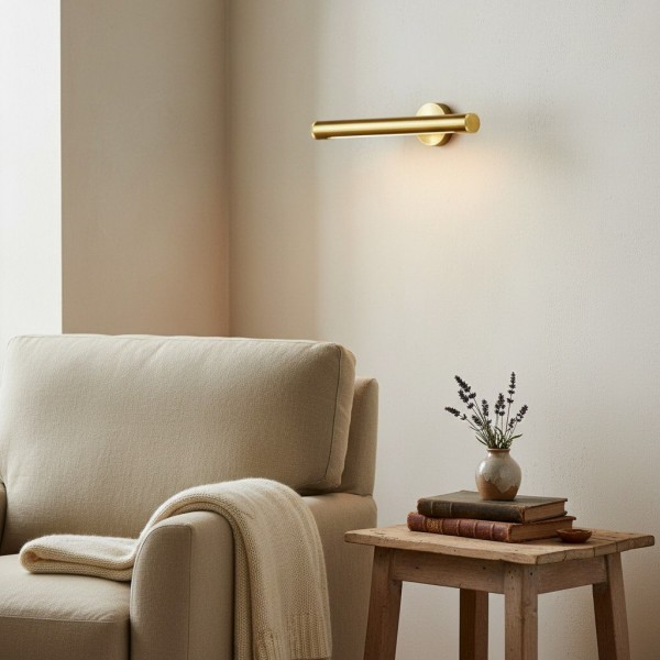 Aurix Wall Mount Art Light - Aged Finish Picture Light for Highlighting Canvases K2182