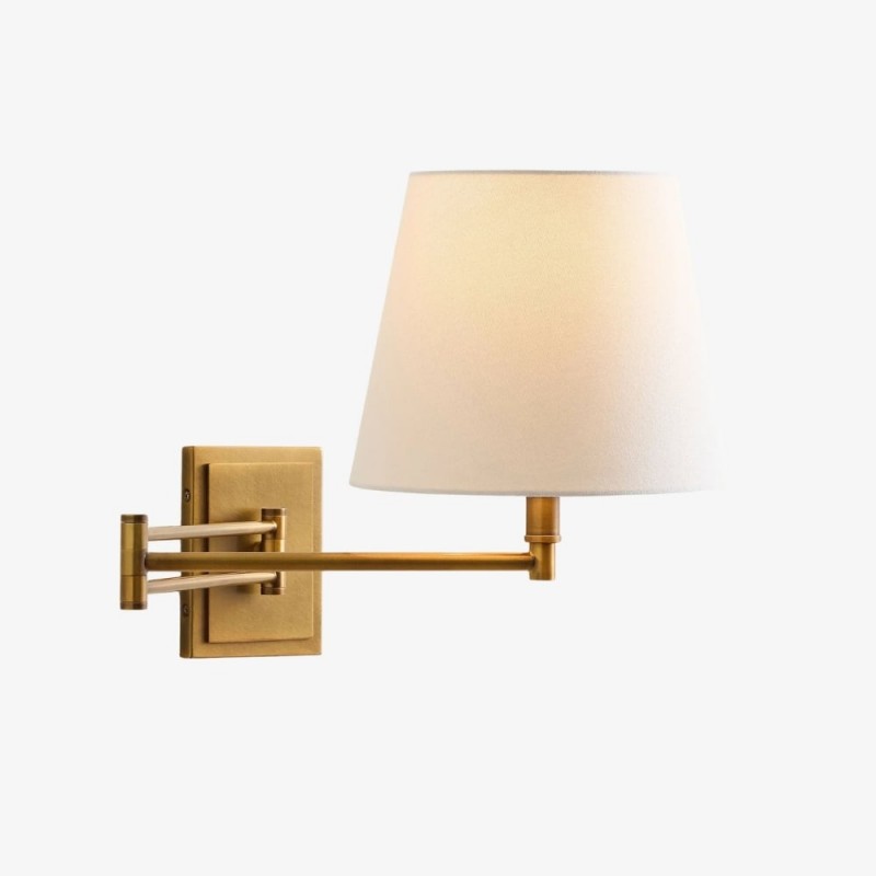 Arcuma wandlamp met linnen kap -...