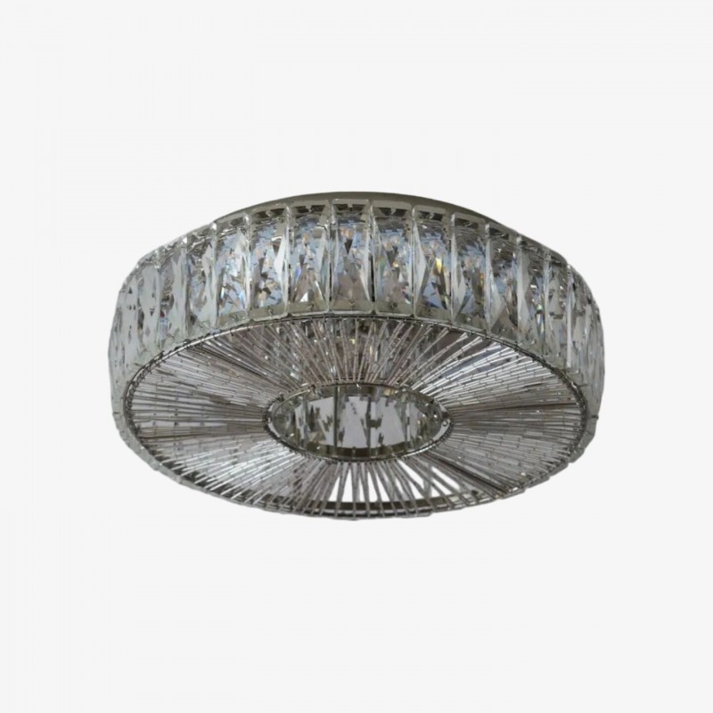 Glomar Glass Round Flush Ceiling...