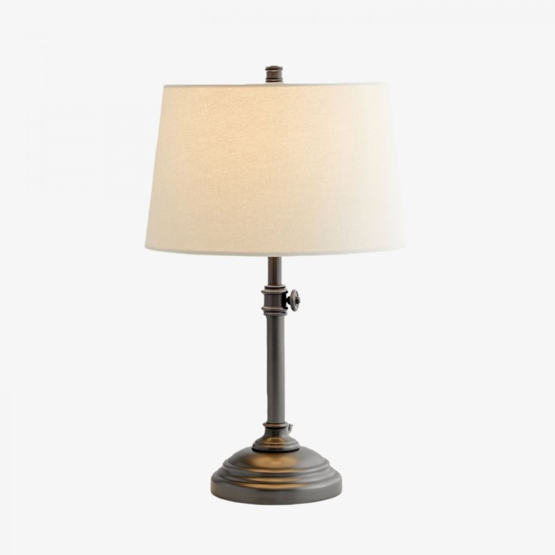 Lampada da tavolo in metallo Nera con...