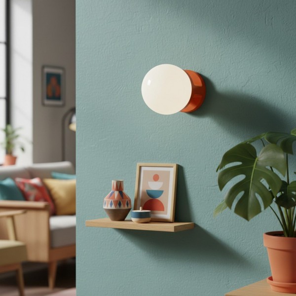 Nebulon Artistic Ceramic Wall Light with Soft Glow - Perfect for Living Rooms and Hallways K2213