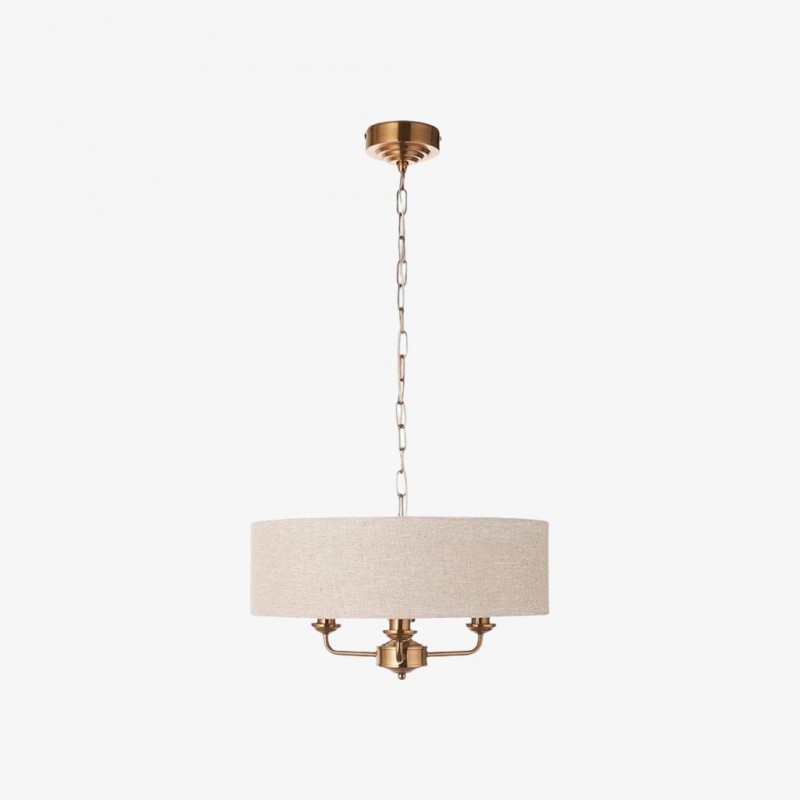 Tela Fabric Shade Pendant Style -...