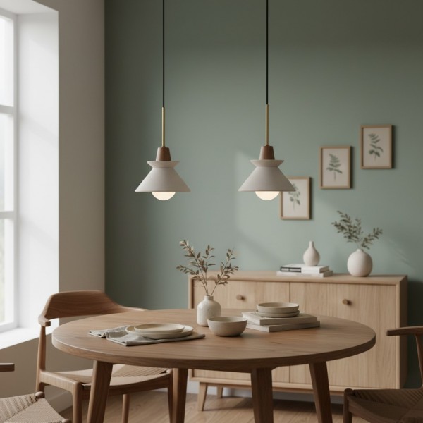 Halotaper Minimalist Tapered Pendant Lamp - Contemporary Decorative Lighting for Home K2244