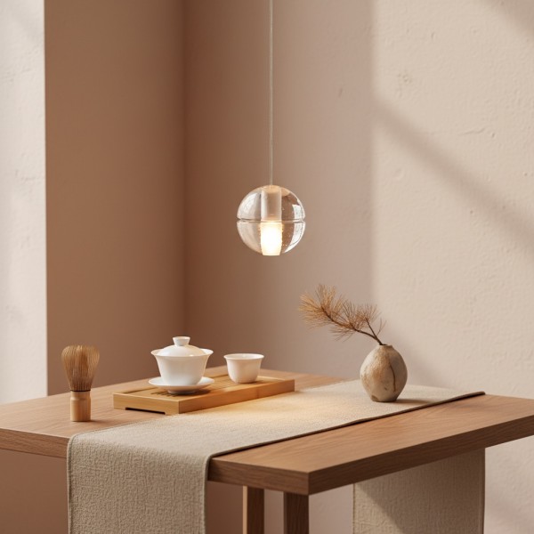 Lorivo Decorative Crystal Sphere Pendant Light Starry Visual for Lounge Areas K2242