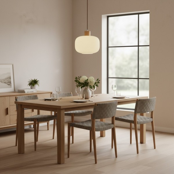 Opalyn Vintage Elegant Milky White Glass Pendant Lamp - Lighting for Dining Room K2246