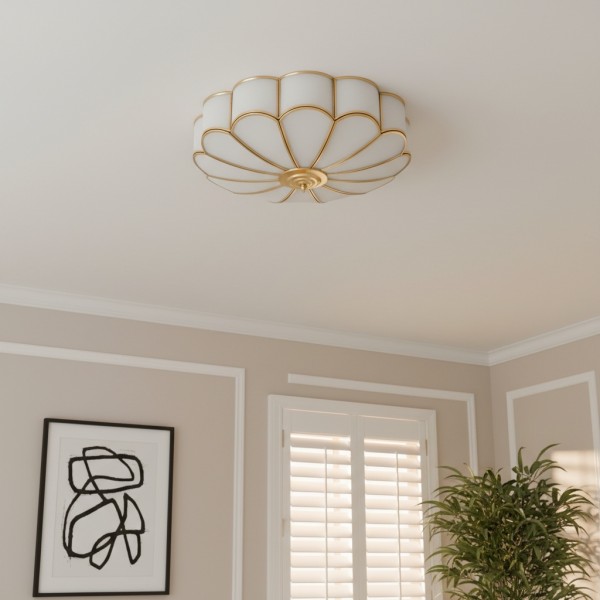 Silunavo Modern Ceiling Lamp with Floral Inspired Design for Living Room Statement K2226